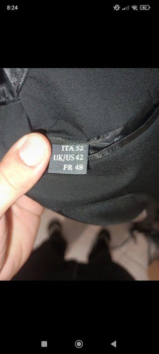 Giacca Uomo Elegante Nera DNA John . 
