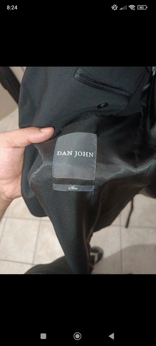 Giacca Uomo Elegante Nera DNA John .