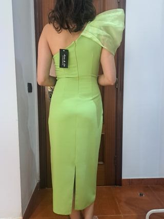 Vestido fiesta verde - Talla M