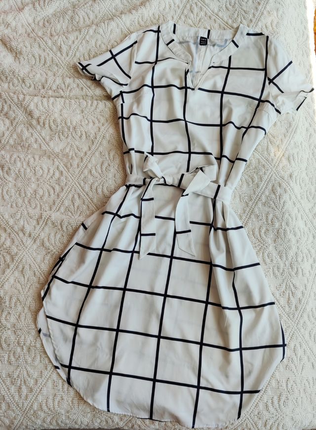 Vestido midi cuadros