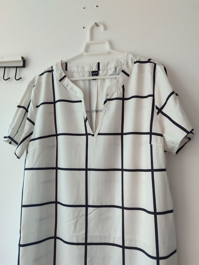 Vestido midi cuadros