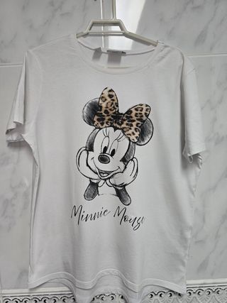 Camiseta Minnie Mouse blanca