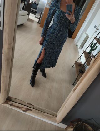 Vestido Bershka azul Talla S