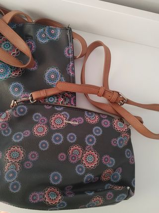Bolso piel Desigual - 2 piezas