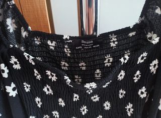 Vestido Bershka S - Flores