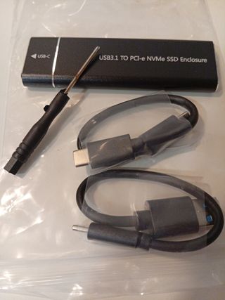 Carcasa NVMe SSD USB3.1 a PCIe