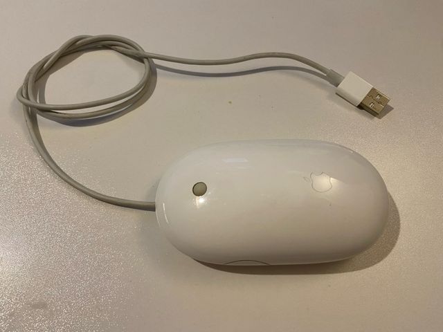 Ratón Apple Mighty Mouse USB Blanco