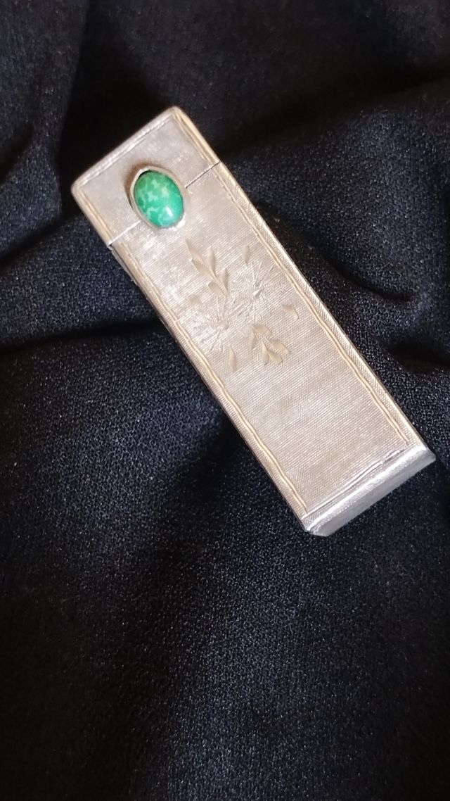 Porta rossetto vintage argento anni '20