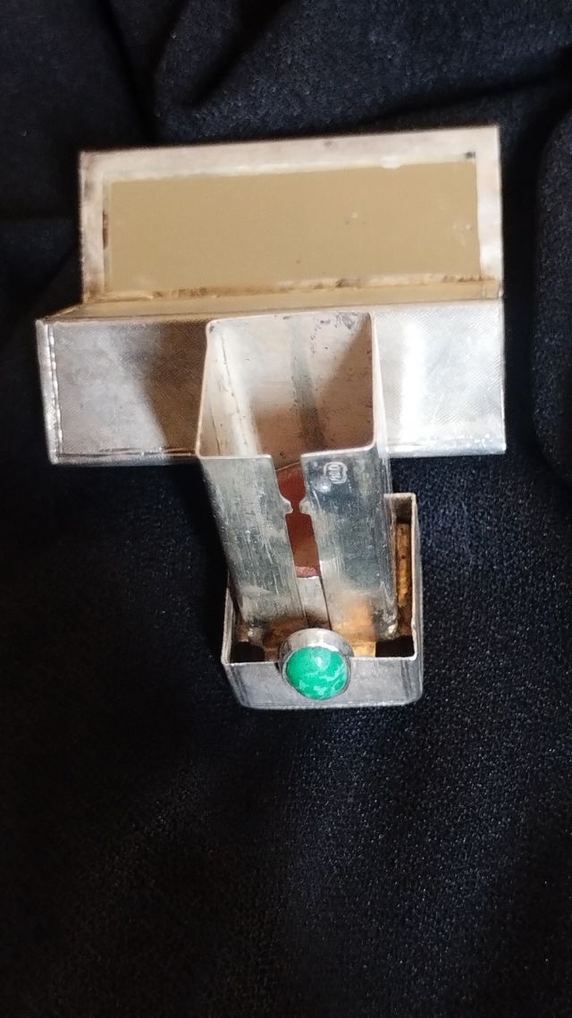 Porta rossetto vintage argento anni '20