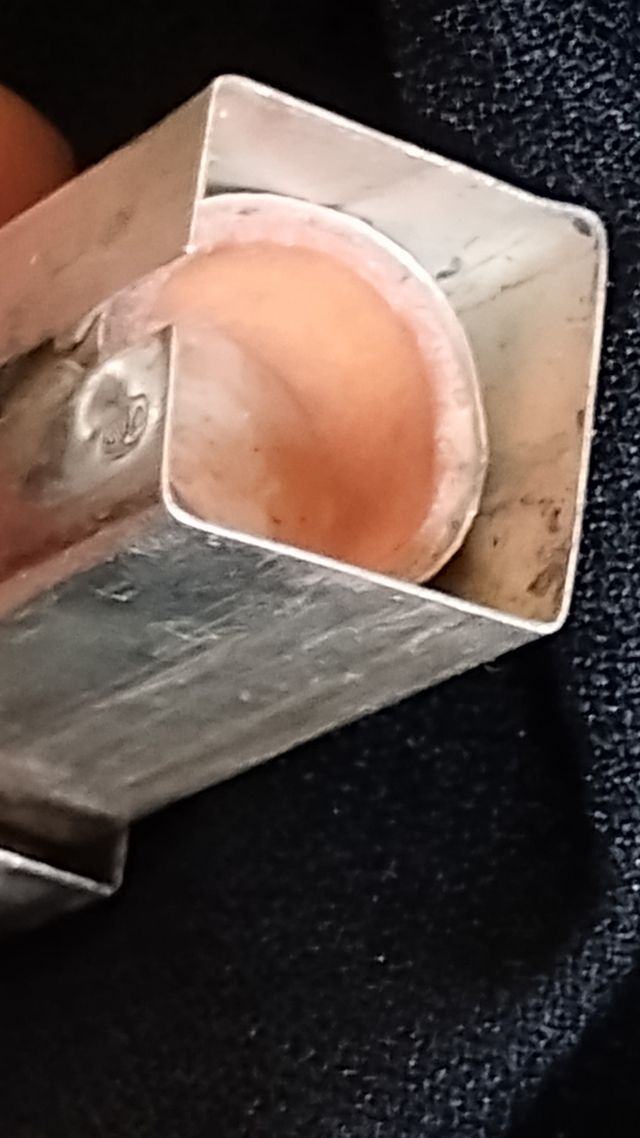 Porta rossetto vintage argento anni '20