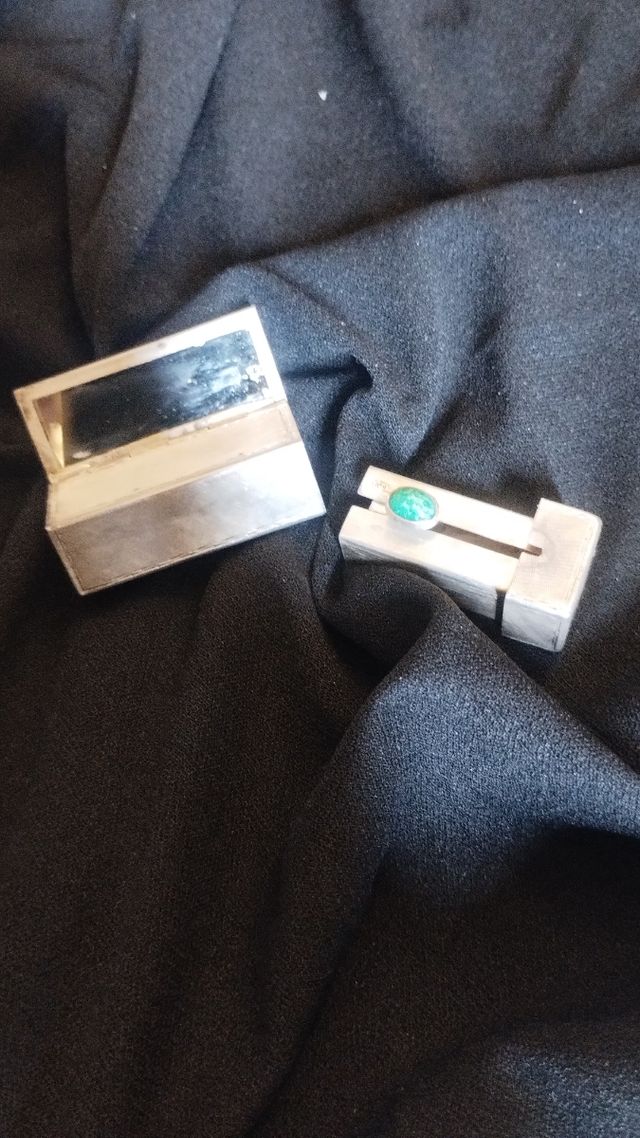 Porta rossetto vintage argento anni '20