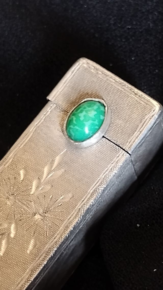 Porta rossetto vintage argento anni '20