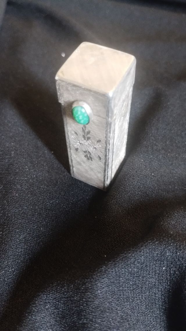 Porta rossetto vintage argento anni '20