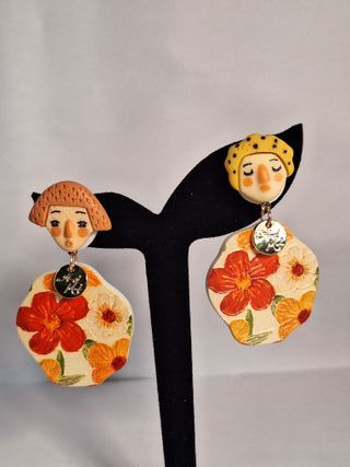 Pendientes originales con cierre de plata