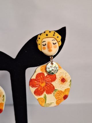 Pendientes originales con cierre de plata