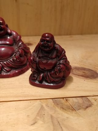 3 Budas Sonrientes de Resina
Años 80 buda