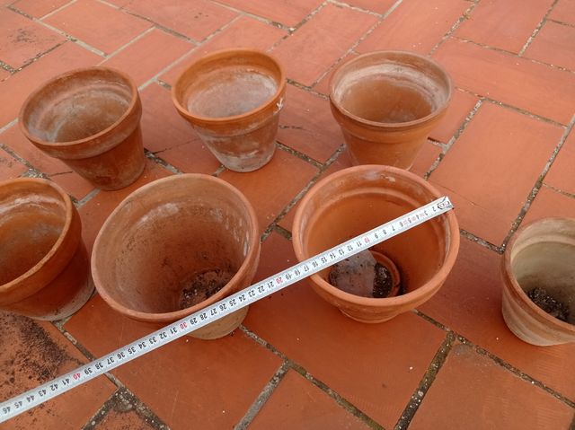 8 Macetas Terracota
Medidas en las fotos 