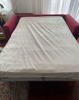 Sofá cama rojo - como nuevo