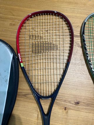 2 raquetas de squash dunlop de titanio con funda
