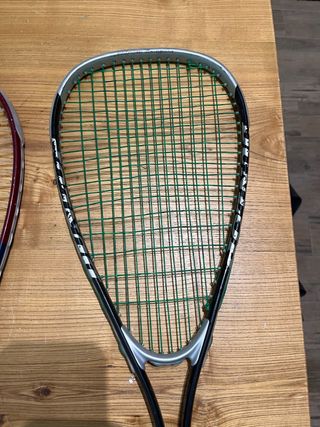 2 raquetas de squash dunlop de titanio con funda