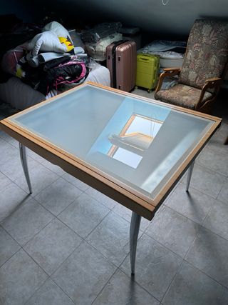 Mesa comedor extensible cristal
