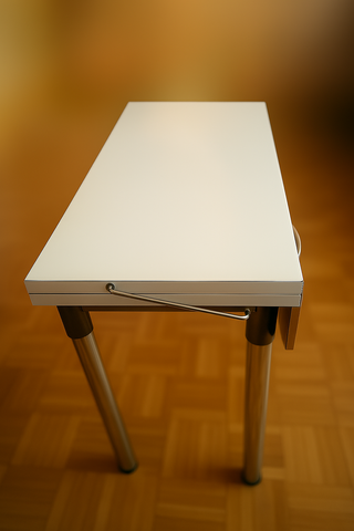 Mesa de cocina extensible, con 2 cajones