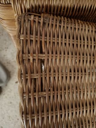 Sillas de mimbre comedor