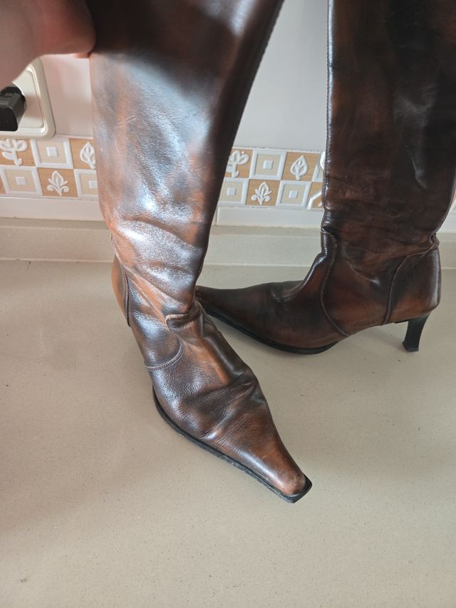 Botas altas Mustang marrón