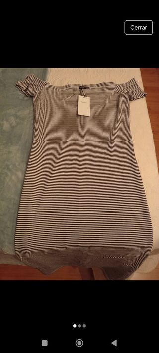Vestido rayas Bershka - Talla L