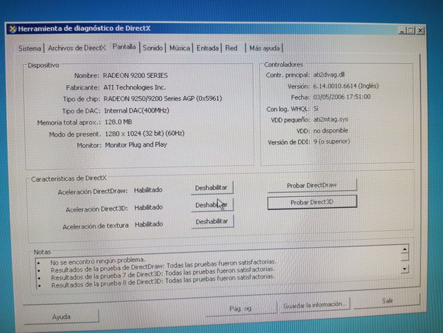 Tarjeta gráfica ATi Radeon 9200 Series 128 MB AGP