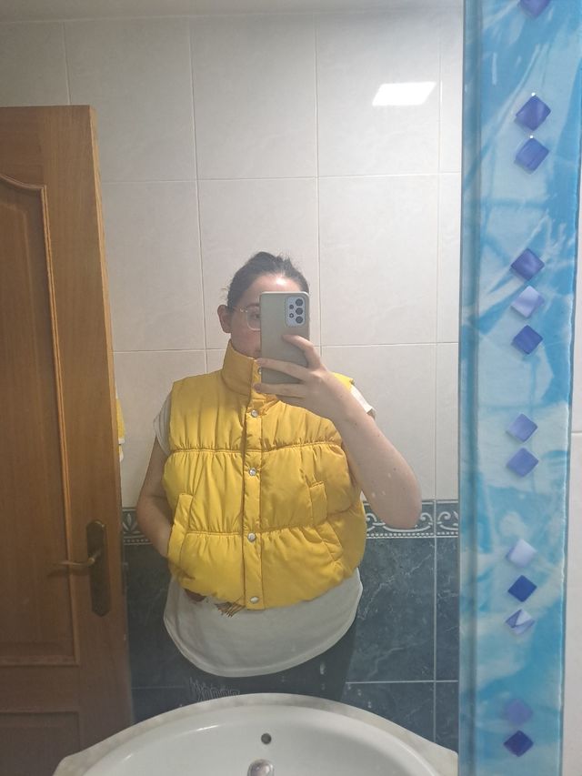 Gilet trapuntato giallo