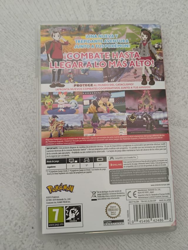 Caja con juegos Nintendo switch