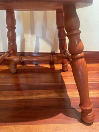 Silla madera marrón