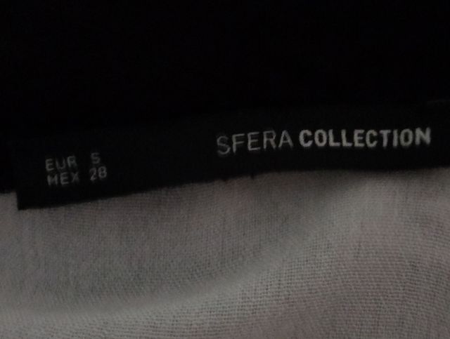 Blusa boho Sfera blanca y negra T-S