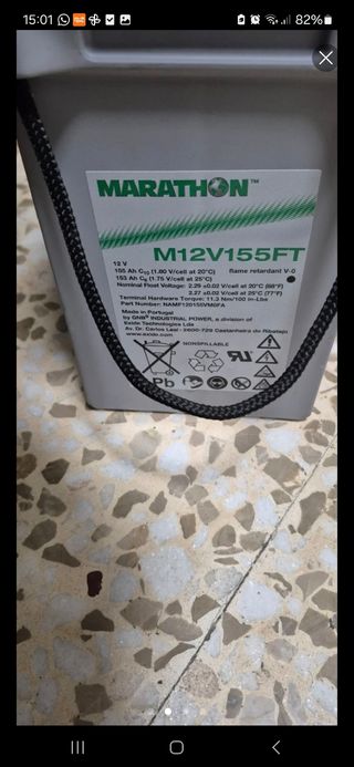 Batería Marathon M12V155FT 12V