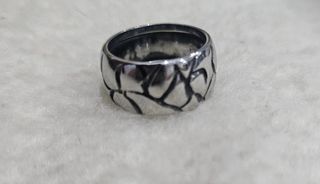 Anillo Acero Plateado