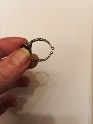 Anillo plata ámbar