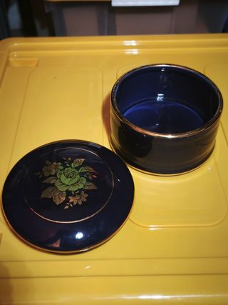 Scatolina vintage Limoges blu