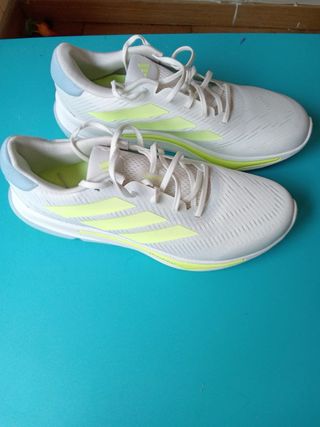 Zapatillas Adidas Running - Blancas/Amarillas