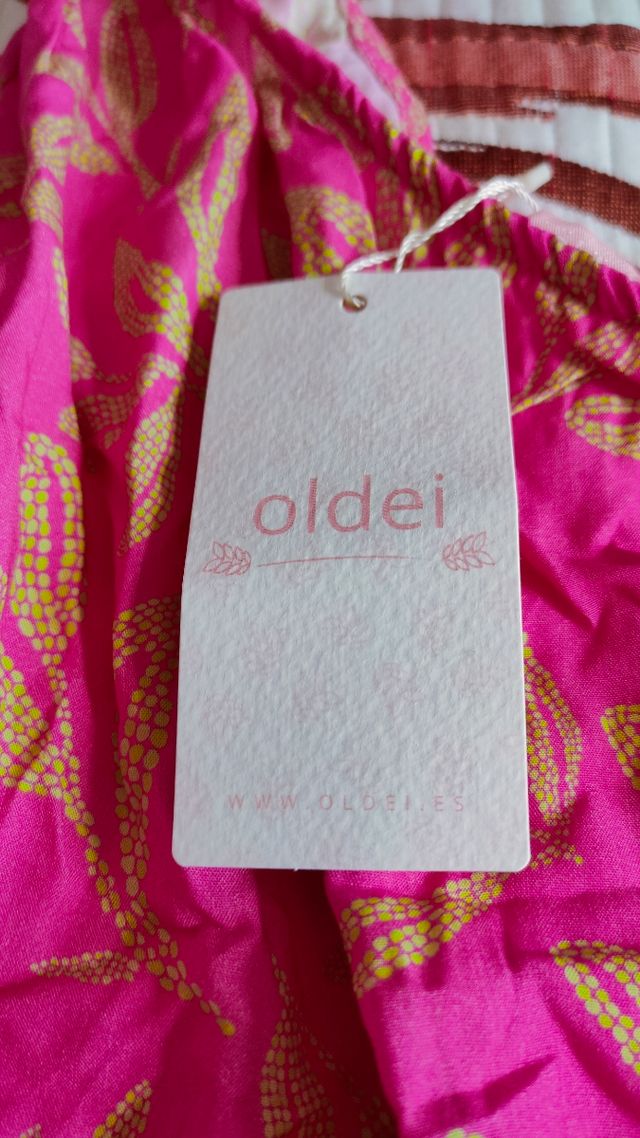 Vestido playa rosa | Nudo hombro