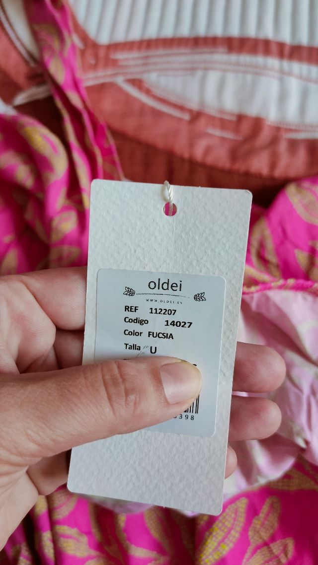 Vestido playa rosa | Nudo hombro