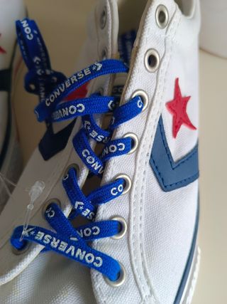 Converse blancas y azules nº 38