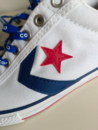 Converse blancas y azules nº 38