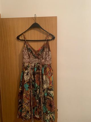 Vestido boho chic multicolor
