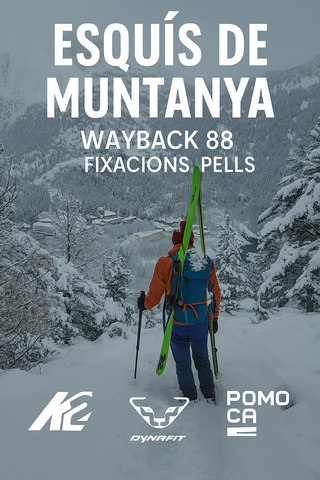 Esquís de muntanya K2 Wayback + fixacions i pells