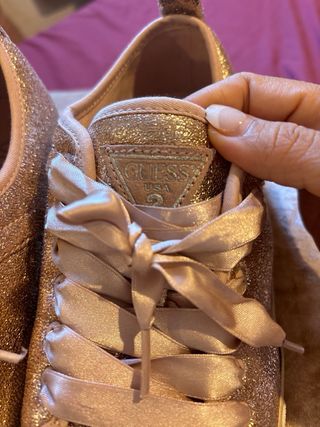 Zapatillas Guess rosa glitter talla 39