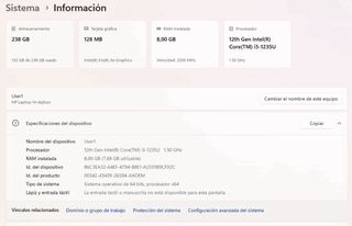 HP 14-dq5014la Laptop Plata