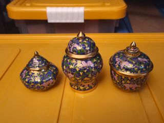 Set 3 barattoli porcellana Thailandese