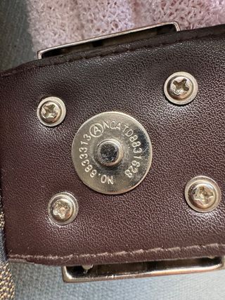 Bolso baguette Fendi Zucca marrón