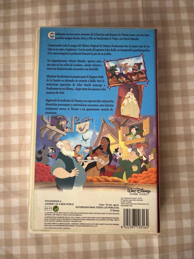 Pocahontas 2 VHS - Viaje a un Nuevo Mundo